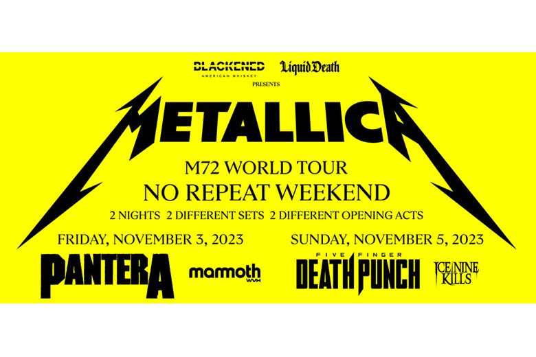 Metallica M72 World Tour with Five Finger Death Punch & Ice Nine